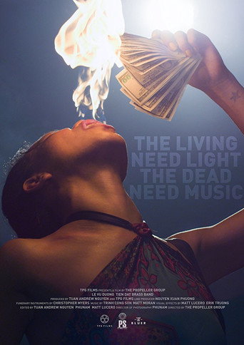 Movie poster for The Living Need Light, the Dead Need Music (2015)