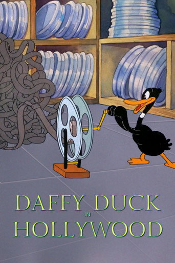 Movie poster for Daffy Duck in Hollywood (1938)