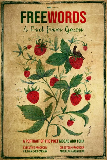 Movie poster for Free Words: A Poet from Gaza (2025)