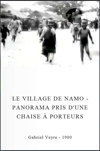 Movie poster for Le village de Namo - Panorama pris d'une chaise à porteurs (1900)