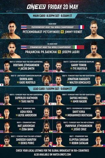 Movie poster for ONE Championship 157: Petchmorakot vs. Vienot (2022)