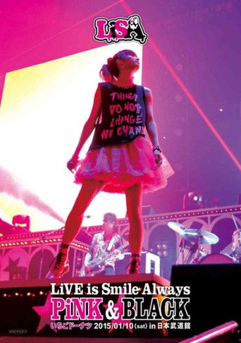 LiVE is Smile Always ~PiNK&BLACK~ in Nippon Budokan -Ichigo Donut- poster