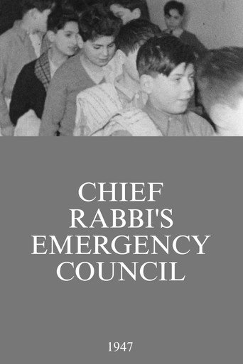 Movie poster for Chief Rabbi's Emergency Council (1947)