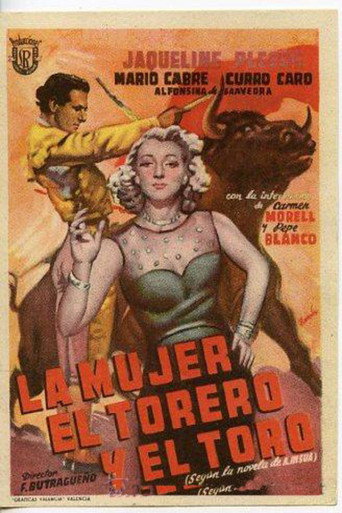 Movie poster for La mujer, el torero y el toro (1950)