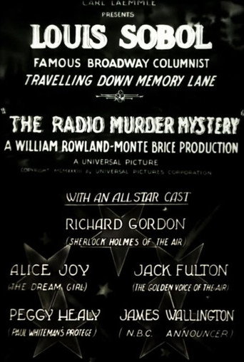 Movie poster for The Radio Murder Mystery (1933)