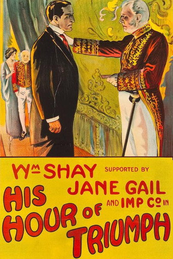 Movie poster for His Hour of Triumph (1913)