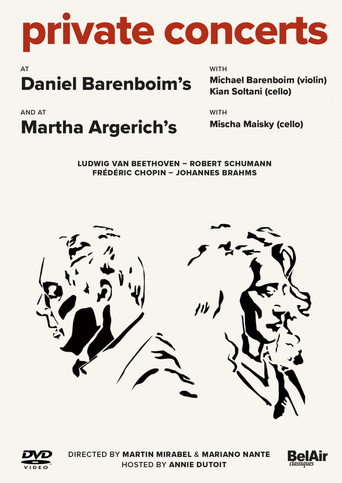 Movie poster for Concerts Privés chez Martha Argerich et Daniel Barenboim
