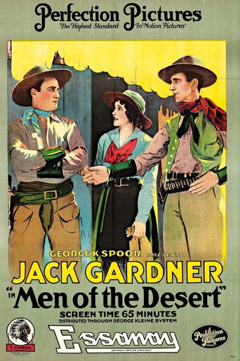 Movie poster for Men of the Desert (1917)