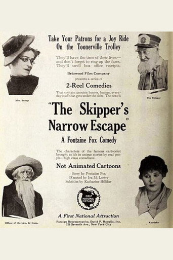 Movie poster for The Skipper's Narrow Escape (1921)
