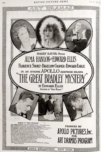 Movie poster for The Great Bradley Mystery (1917)