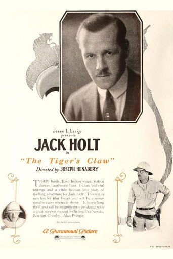 Movie poster for The Tiger's Claw (1923)