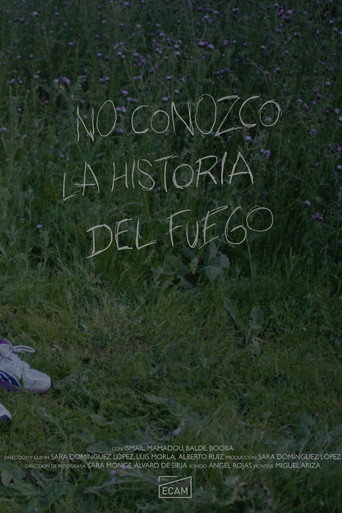 Movie poster for No Conozco la Historia del Fuego (2022)