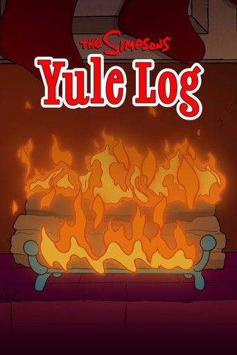 The Simpsons Yule Log poster