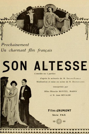 Movie poster for Son altesse (1922)