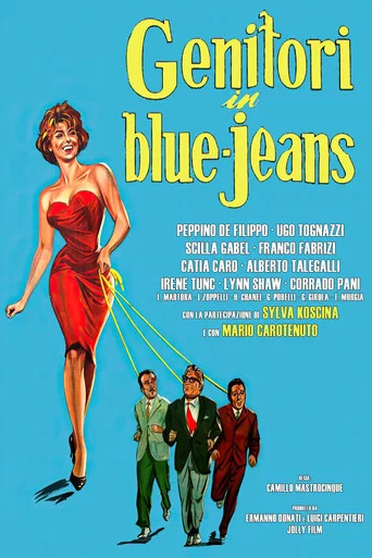 Movie poster for Genitori in blue-jeans (1960)