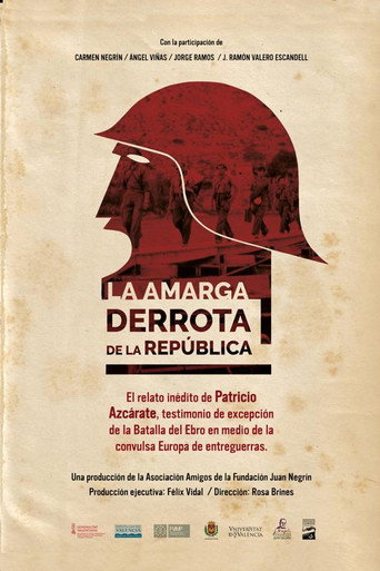Movie poster for La amarga derrota de la República (2020)