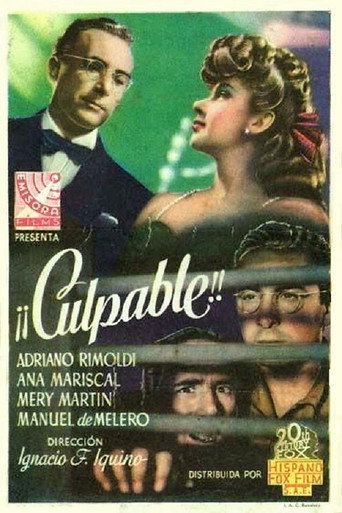 Movie poster for ¡Culpable! (1945)