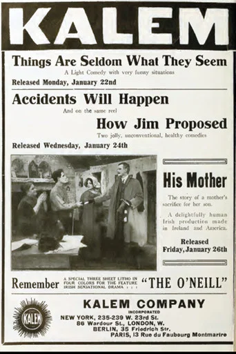 Movie poster for His Mother (1912)