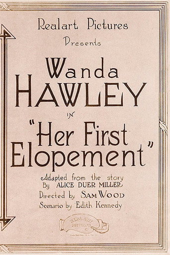Movie poster for Her First Elopement (1920)