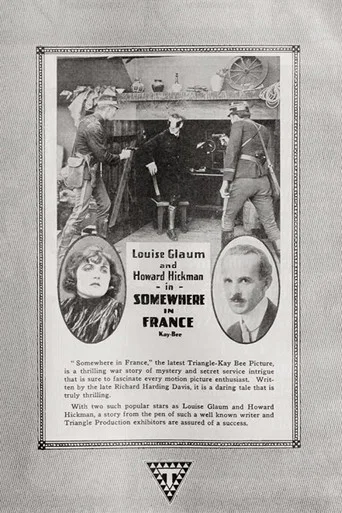 Movie poster for Somewhere in France (1916)