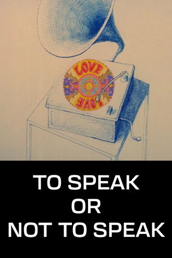 Movie poster for To Speak or Not to Speak (1972)