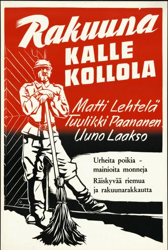 Movie poster for Rakuuna Kalle Kollola (1939)