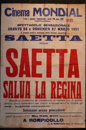 Movie poster for Saetta salva la regina (1920)