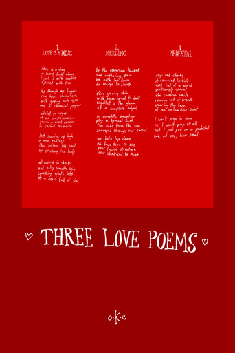 Movie poster for Three Love Poems (2024)