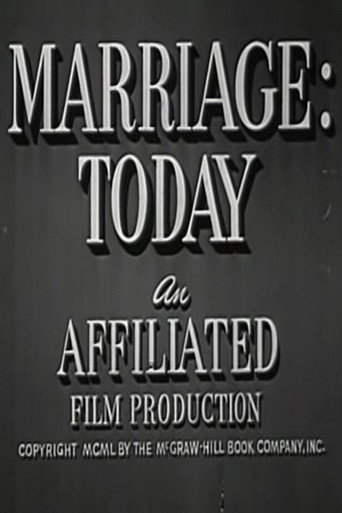 Movie poster for Marriage: Today (1950)