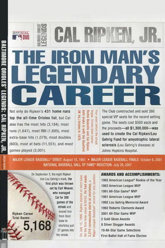Movie poster for Baltimore Orioles Legends - Cal Ripken Jr. The Iron Man's Legendary Career (2001)