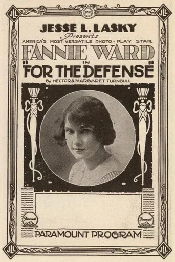 Movie poster for For the Defense (1916)
