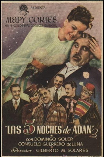 Movie poster for Las cinco noches de Adán (1942)