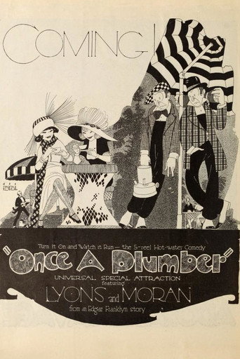 Movie poster for Once a Plumber (1920)