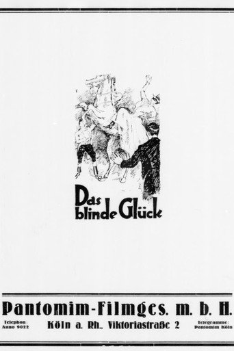 Movie poster for Das blinde Glück (1922)