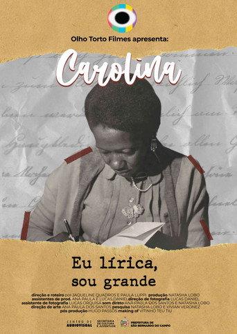 Movie poster for Carolina Maria de Jesus: Eu lirica, sou grande (2022)