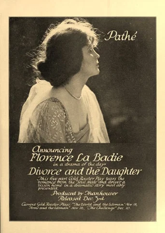 Movie poster for Divorce and the Daughter (1916)
