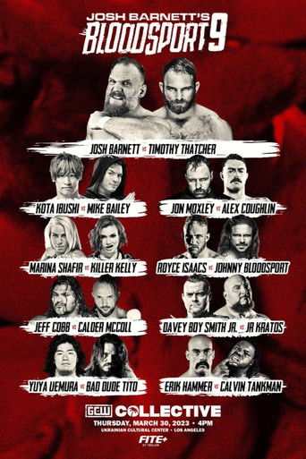 GCW Josh Barnett's Bloodsport 9 poster