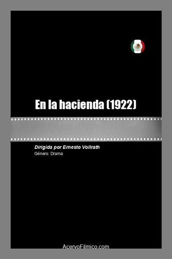 Movie poster for En la hacienda (1922)