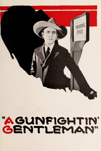 Movie poster for A Gun Fightin' Gentleman (1919)