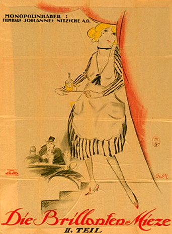 Movie poster for Die Brillantenmieze, 2. Teil (1921)