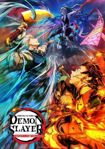 Movie poster for Demon Slayer: Kimetsu no Yaiba - Entertainment District Decisive Battle Arc (2023)