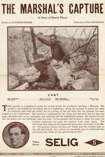 Movie poster for The Marshal's Capture (1913)