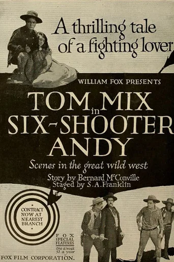 Movie poster for Six-Shooter Andy (1918)
