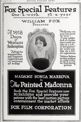 Movie poster for The Painted Madonna (1917)