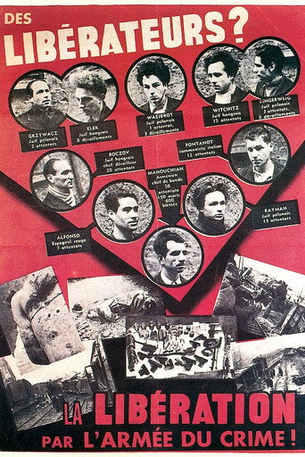 Movie poster for Les Résistants de l'Affiche Rouge (2023)