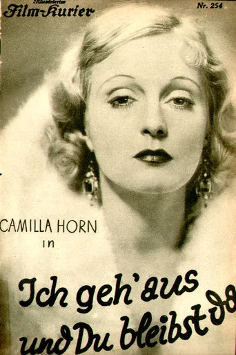 Movie poster for I Go Out and You Stay Here (1931)