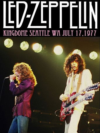 Led Zeppelin – Kingdome, Seattle, Washington 17 July 1977 poster