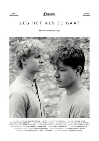 Movie poster for Zeg het als je gaat (2025)