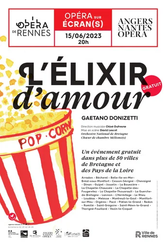 Movie poster for L'elixir d'amour - Donizetti - Angers Nantes opéra (2023)