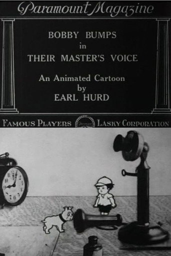 Movie poster for Bobby Bumps in Their Master's Voice (1919)